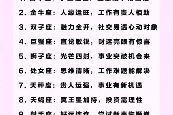 看今天星座的运势如何