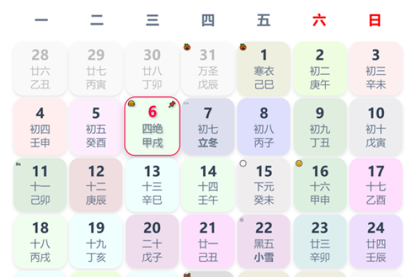 农历11月1星座运势